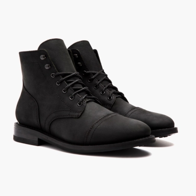 Black Thursday Boots Captain Men's Lace-Up Boots | UK0629EZQ