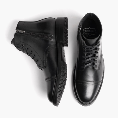 Black Thursday Boots Major Men's Lace-Up Boots | UK4687URP