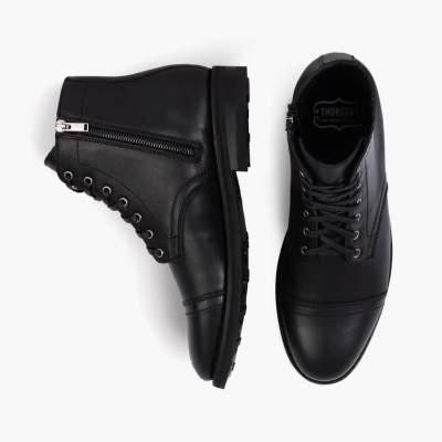 Black Thursday Boots Major Men's Lace-Up Boots | UK9806LTI