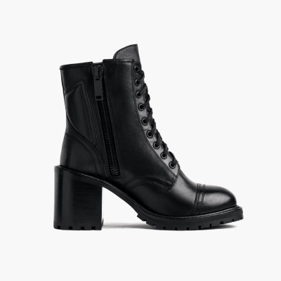 Black Thursday Boots Rebel Women's High Heel Boots | UK5237VBZ