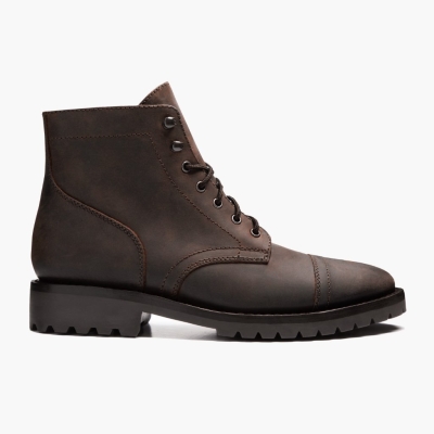 Brown Thursday Boots Captain Men's Lace-Up Boots | UK0316ZVY