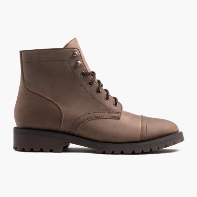 Brown Thursday Boots Captain Men's Lace-Up Boots | UK1569MAD