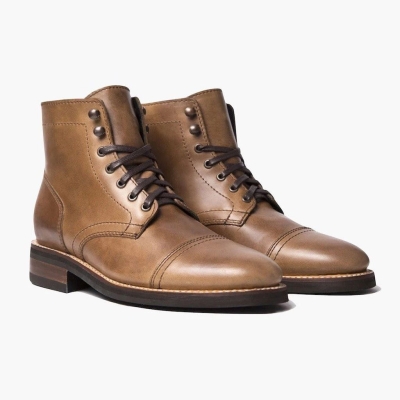 Brown Thursday Boots Captain Men's Lace-Up Boots | UK6429UMV