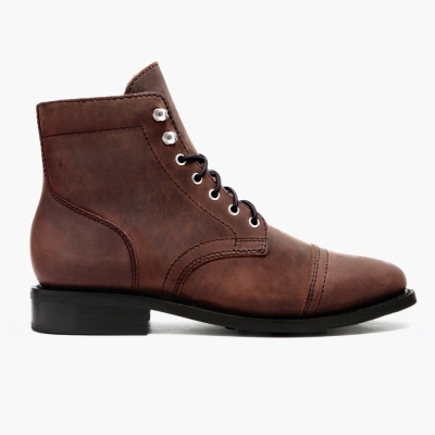 Brown Thursday Boots Captain Women's Lace-Up Boots | UK3120CGZ