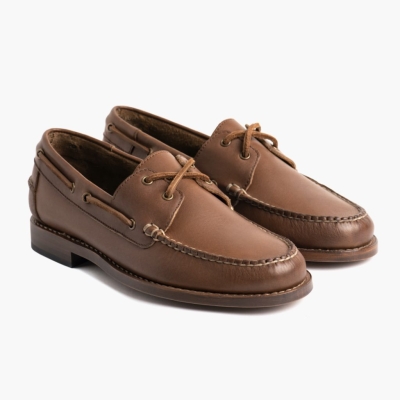 Brown Thursday Boots Handsewn Men's Loafers & Boat Shoes | UK0627RPV