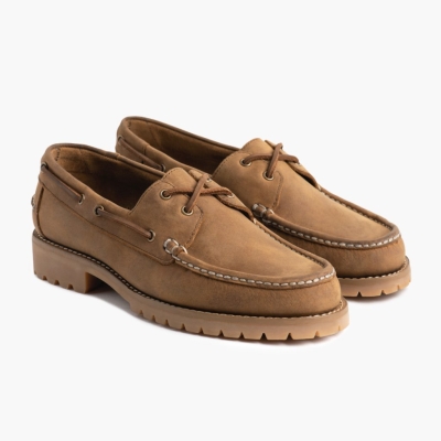 Brown Thursday Boots Handsewn Men's Loafers & Boat Shoes | UK1903RYB