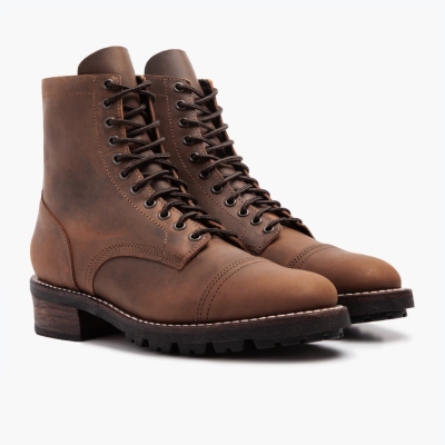 Brown Thursday Boots Logger Men's New Arrivals | UK3102EJP