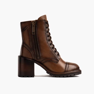 Brown Thursday Boots Rebel Women's High Heel Boots | UK4867LKR