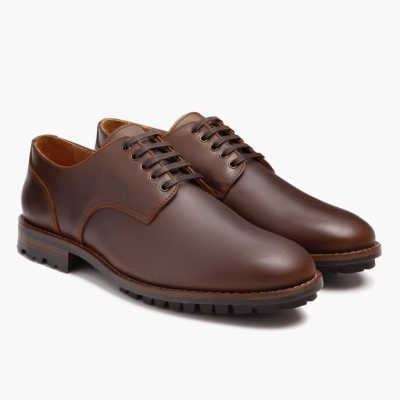 Brown Thursday Boots Statesman - Lug Sole Men's Dress Shoes | UK3841EIF