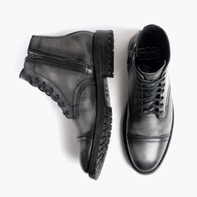 Grey Thursday Boots Major Men's Lace-Up Boots | UK9435QMU