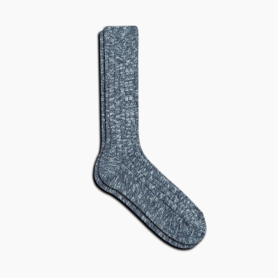 Navy Thursday Boots Sodello Classic Boot Men's Socks | UK0841RYX