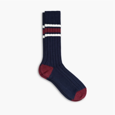 Navy Thursday Boots Sodello Legacy Men's Socks | UK5782DUJ